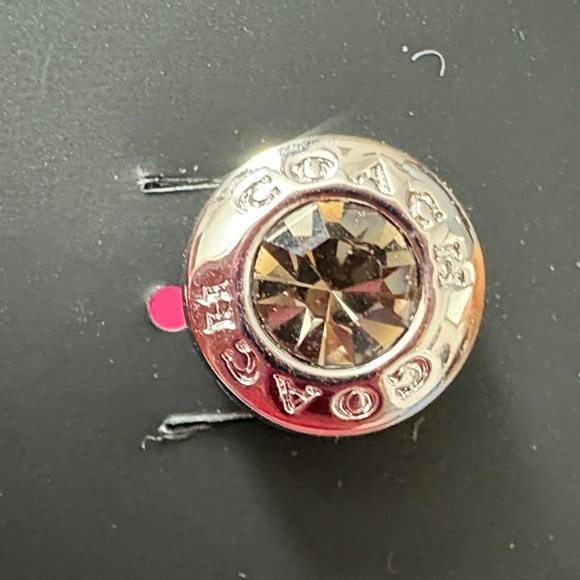 Coach Silver and Brown Earrings - Picture 6 of 10